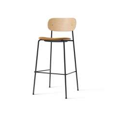 MENU Co Bar Chair, Black Steel | Natural Oak / Dakar 0250