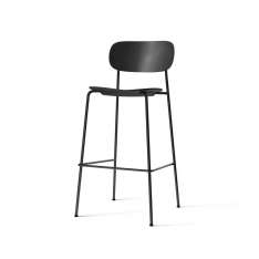 MENU Co Bar Chair, Black Steel | Black Plastic