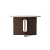MENU Androgyn Dining Table, Ø120, Dark Stained Oak/Sand Stone
