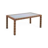 MBM Bellini | Table Bellini Tobacco 90X160 With Glass Top