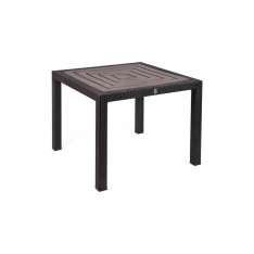 MBM Bellini | Table Bellini Mocca 90X90 With Resysta Top Siam