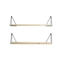 Maze Pythagoras | Play pine/black (2 shelves + 2 pairs of brackets)
