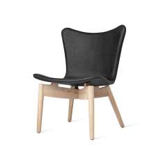 Mater Shell Lounge Chair - Dunes Anthrazit - Mat Lacquered Oak