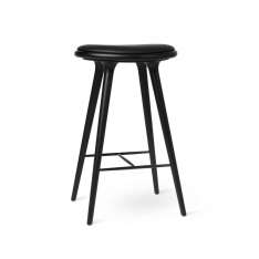 Mater High Stool - Black Stained Beech - 74 cm