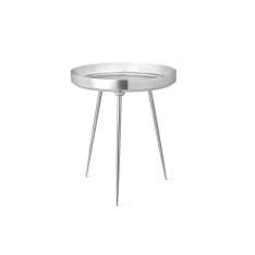 Mater Bowl Table - Partly Recycled Aluminium - Polished