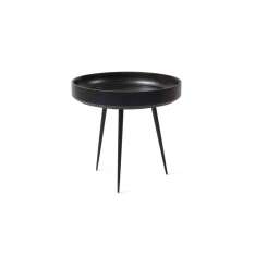 Mater Bowl Table - Black Stained Mango Wood- S