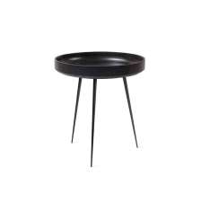Mater Bowl Table - Black Stained Mango Wood- M