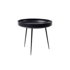 Mater Bowl Table - Black Stained Mango Wood- L