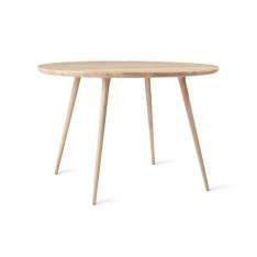 Mater Accent Dining Table - Mat Lacquered Oak - Ø110