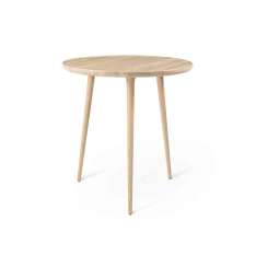 Mater Accent Café Table - Mat Lacquered Oak