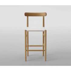 MARUNI Lightwood Bar stool Mid (Mesh seat)