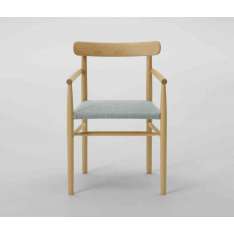 MARUNI Lightwood Arm chair (Cushioned)