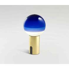 Marset Dipping Portable Blue-Brushed Brass