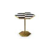 Marioni Ted | Side Table With Inlaid Marble Top