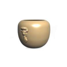 Marioni Rib | Large Planter With Medallions
