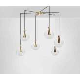 Marc Wood Studio Cone 6 Piece Cluster (Wide) - Lamp and Shade