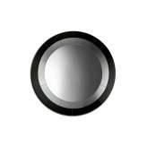 MALERBA Black & More | Round mirror