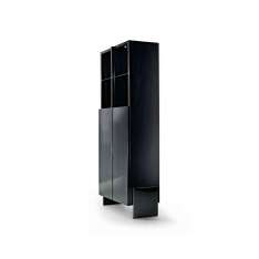 MALERBA Black & More | Bookcase 2 doors