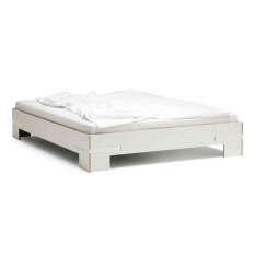 Magazin® Gurtbett | Bed black, white straps