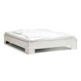 Magazin® Gurtbett | Bed black, white straps