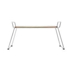 Magazin® Bloch | Tray and Table, Chrome-Light Grey