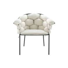 Ligne Roset Serpentine | Carver Chair Ecru / Charcoal Structure