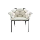 Ligne Roset Serpentine | Carver Chair Ecru / Charcoal Structure
