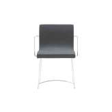 Ligne Roset Sala | Carver Chair Chromed Sleigh Feet