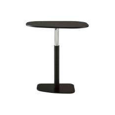 Ligne Roset Piazza | Table Black Lacquered Base Top In Black Fenix Laminate