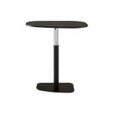 Ligne Roset Piazza | Table Black Lacquered Base Top In Black Fenix Laminate