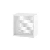 Ligne Roset Persienne | Storage Module White Lacquer Horizontal / Vertical Stripes