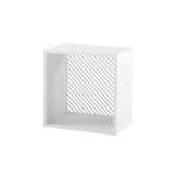 Ligne Roset Persienne | Storage Module White Lacquer Diagonal Stripes