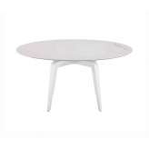 Ligne Roset Odessa | Round Dining Table White Lacquered Base