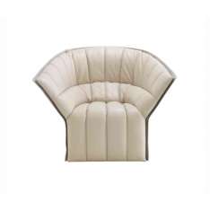 Ligne Roset Moel 2 | Armchair - Original Quilting Low Back Exterior Of Back In Felt
