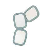 Ligne Roset Mirror: Oponce | Mirror Light Blue