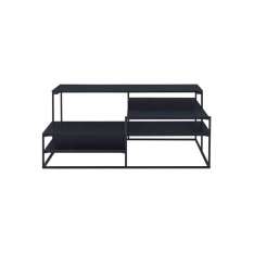 Ligne Roset Lowlands | Low Table Small Tops In Blued Steel