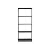Ligne Roset La Bibliotheque Fil | Shelving Unit - H 170 1 Module Black Lacquer