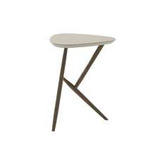 Ligne Roset Kiji | Occasional Table Anthracite-Stained Oak Linoleum Pebble