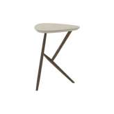 Ligne Roset Kiji | Occasional Table Anthracite-Stained Oak Linoleum Pebble