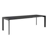 Ligne Roset Frost | Dining Table With Integral Extension Anthracite Lacquer