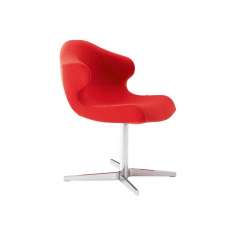 Ligne Roset Alster | Alster Carver Chair Central Pedestal - Brilliant Chrome