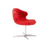 Ligne Roset Alster | Alster Carver Chair Central Pedestal - Brilliant Chrome