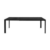 Ligne Roset Allungami | Extending Dining Table Ardoise (Slate) Ceramic Stoneware Black Lacquered Base