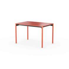 LAIK iLAIK extendable table 120 - orangered/rounded/orangered