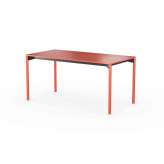 LAIK iLAIK extendable table 160 - orangered/rounded/orangered