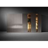 Lago N.O.W. Wardrobe - bronzo smoked glass fronts