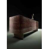 Lago Materia Sideboard 1008 - Coccodrillo scuro polished XGlass