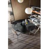 Lago Janeiro Table - Grey smoked Glass