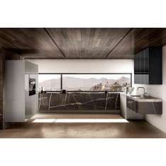 Lago 36e8 Marble XGlass Kitchen - 1089