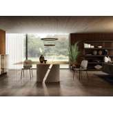 Lago Wadi Table - Bronzo polished XGlass top. Peltro steel base.